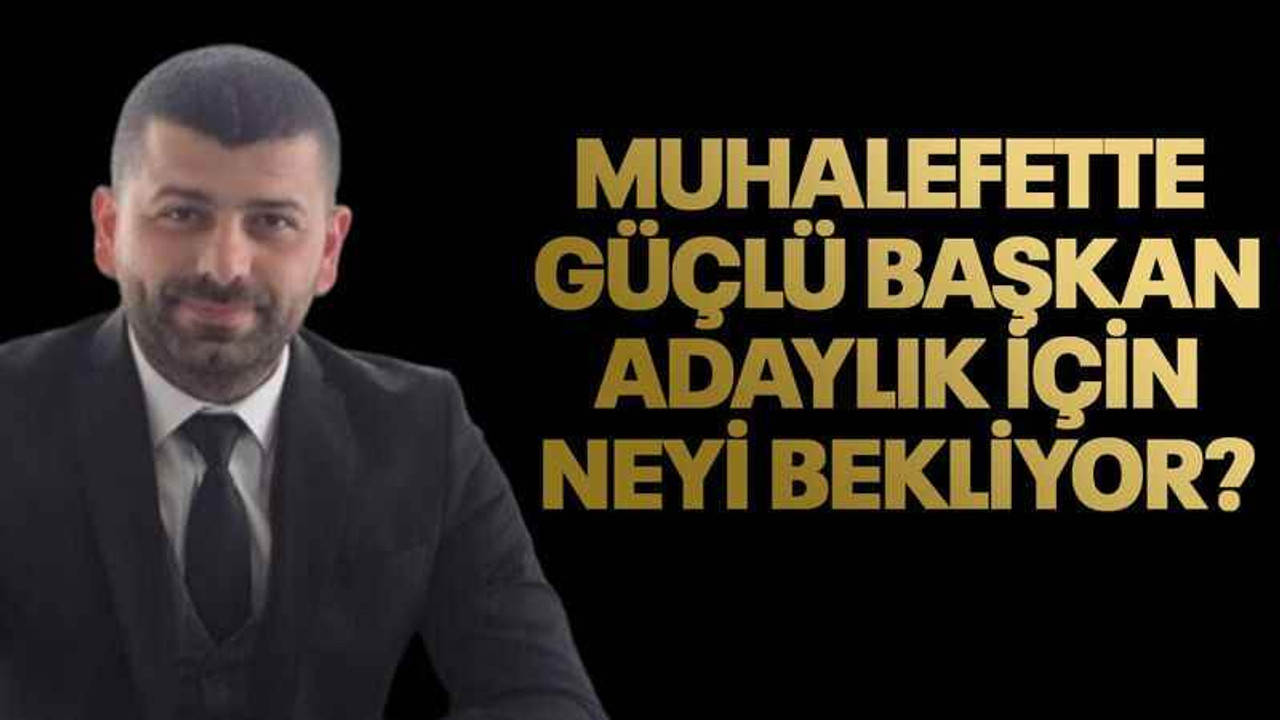 Muhalefette güçlü başkan adaylık için neyi bekliyor?
